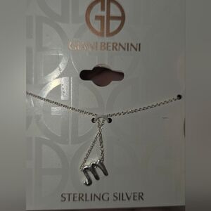 Giani Bernini Silver Initial Necklace